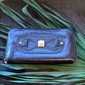 Authentic See by Chloe Black Leather Long Wallet
